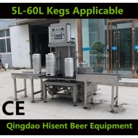 beer keg rinser and aseptic filling machine